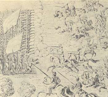 sketch of the battle of Kokenhauzen