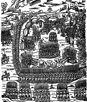 Battle of Obertyn - woodcut